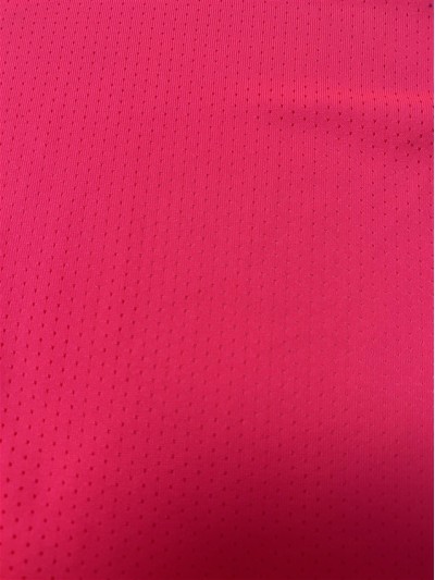 GZ-YXYF 3045# Elastic Pinhole Width: 160CM Weight: 170GSM Composition: 10%spandex 90%polyester Moisture wicking side view